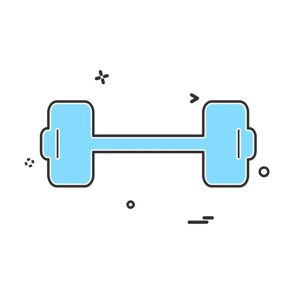 哑铃图标设计矢量 — 图库矢量图片