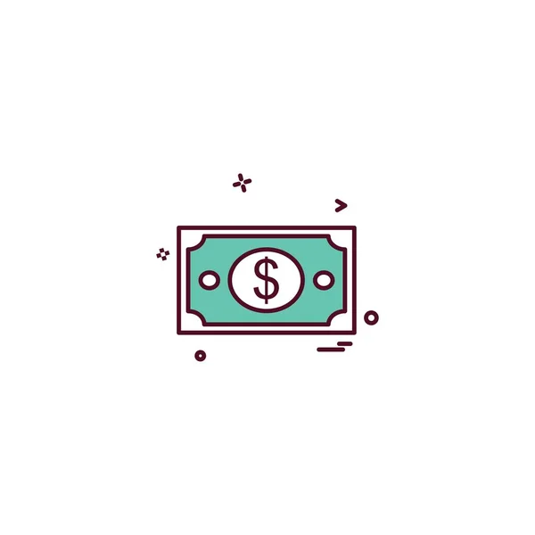 Ilustração Vetor Projeto Ícone Dólar — Vetor de Stock