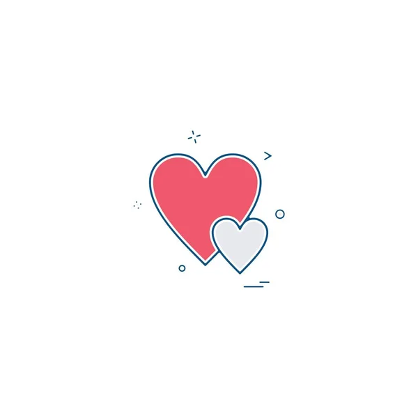 心脏图标设计 向量例证为情人节 — 图库矢量图片