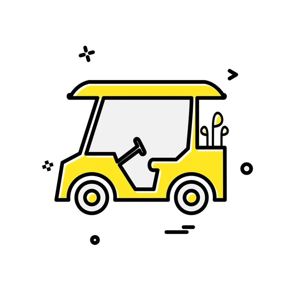 ゴルフのアイコン デザイン ベクトル図 — ストックベクタ
