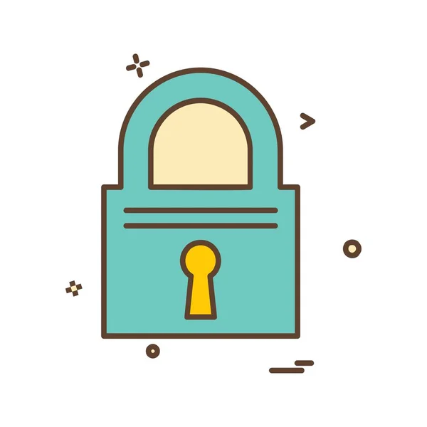 Designvektor Für Lock Icons — Stockvektor