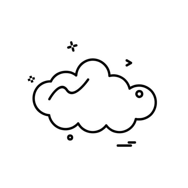 Designvektor Für Cloud Symbole — Stockvektor