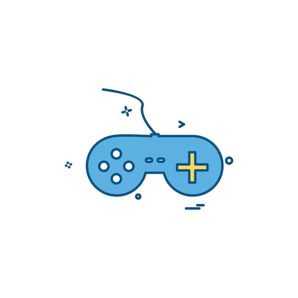 Game Console Icon Design Vector — Stock Vector