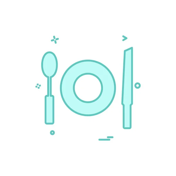 Food Icon Design Vector — Stock Vector