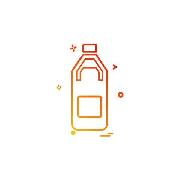 Drink Pictogram Ontwerp Kleurrijke Vectorillustratie — Stockvector