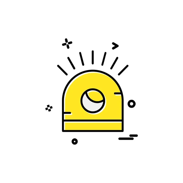 Alarma Icono Diseño Vector — Vector de stock