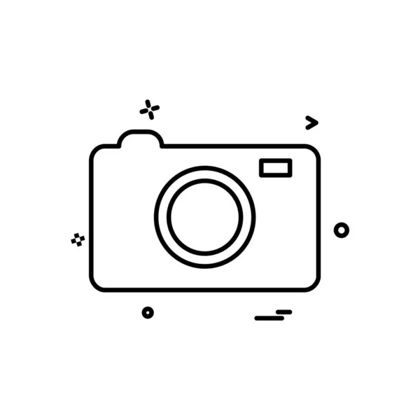 Vecteur Conception Icône Caméra — Image vectorielle