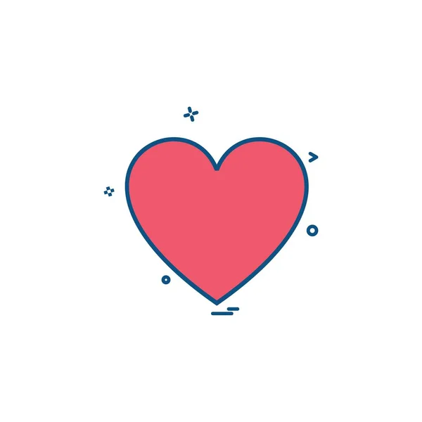 Heart Web Icon Vector Illustration — Stock Vector