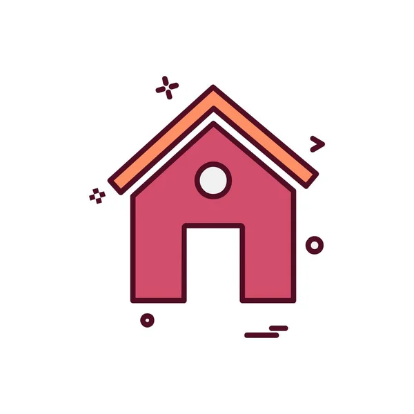 Home Pictogram Ontwerp Vector — Stockvector