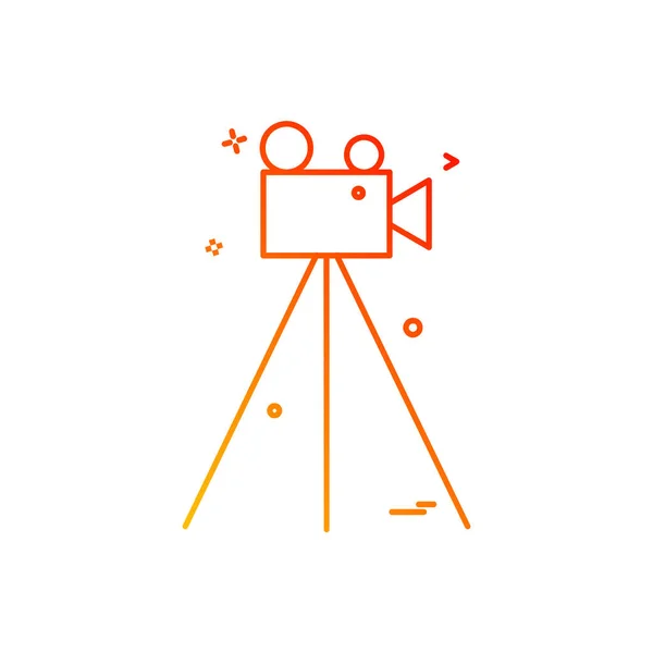 Ontwerp Camera Icoon Vector — Stockvector