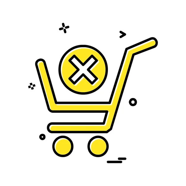 Icono Compras Vector Diseño — Vector de stock