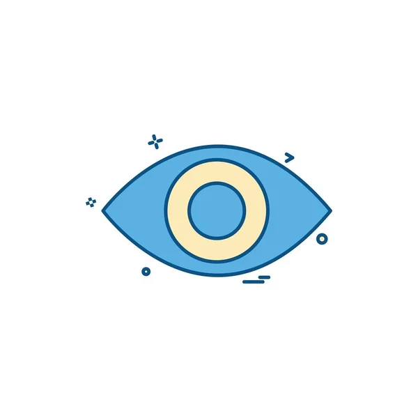 Auge Symbol Design Vektor — Stockvektor