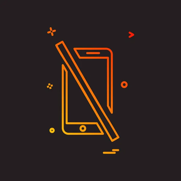 Smartphone Symbol Design Vektor Illustration — Stockvektor