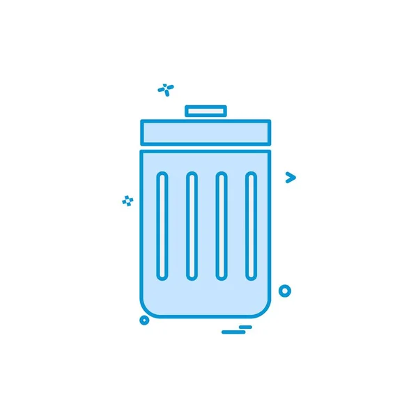 Trash Icon Design Vektor — Stockvektor