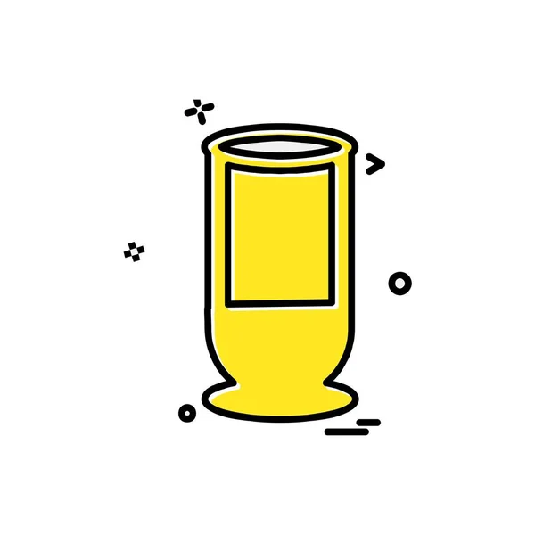 Drink Icon Design Ilustrație Vectorială Colorată — Vector de stoc