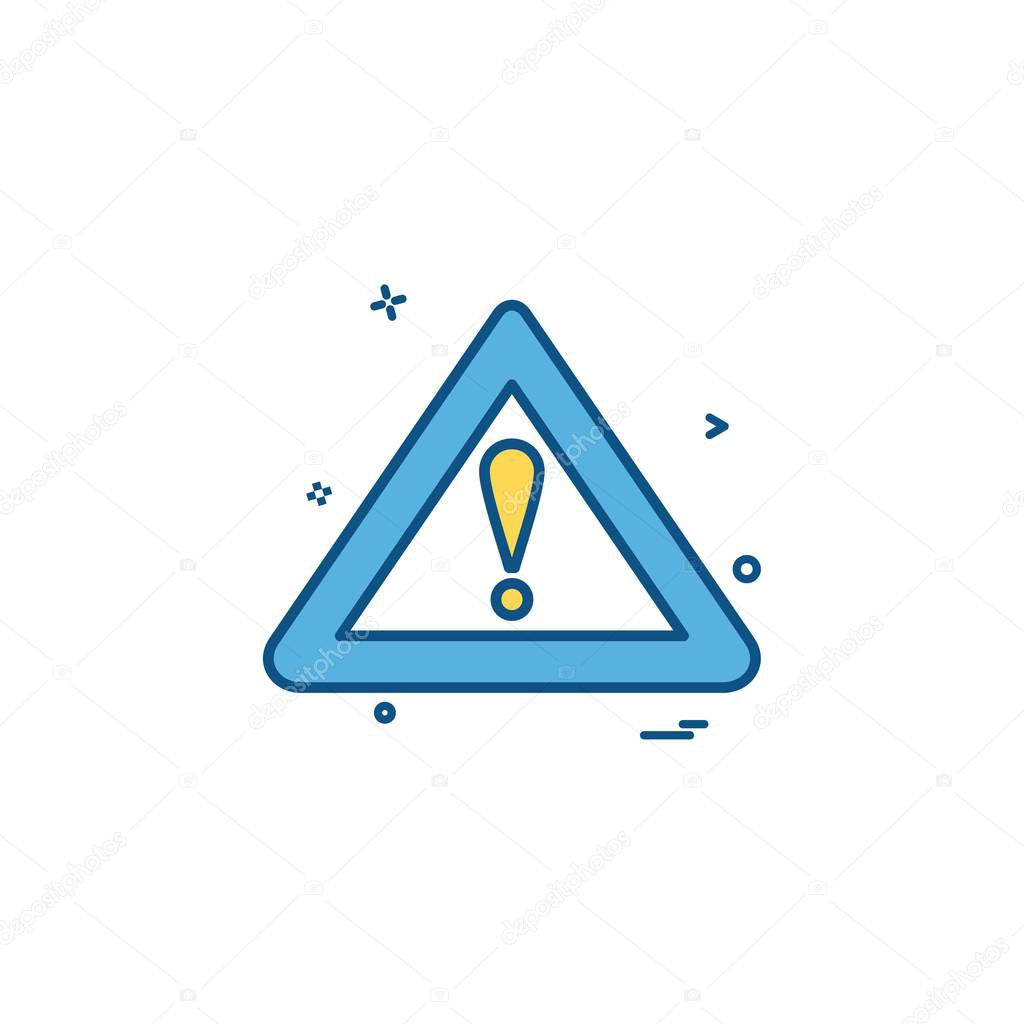 symbol error warning alert icon vector design 
