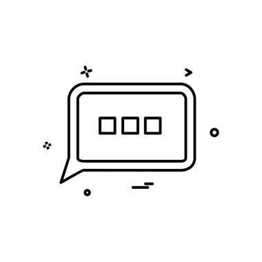 İleti simge tasarlamak vektör