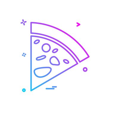 Gıda simgesi tasarım vektörü