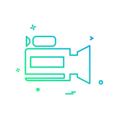 Kamera simgesi tasarım vektörü