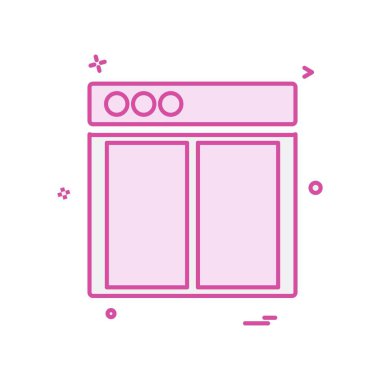 Web düzen simge tasarlamak vektör