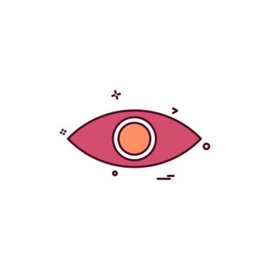 göz göz küresi bakmak arama casus vizyon simge vektör desige