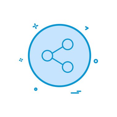 Paylaşım simge vektör tasarımı