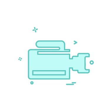 Kamera simgesi tasarım vektörü