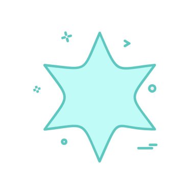 Beyaz arka plan üzerinde yıldız daire basit simgesi