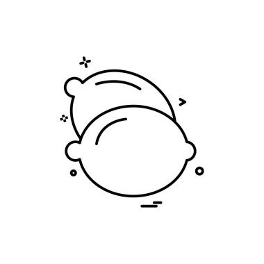 Meyve simgesi tasarım vektörü