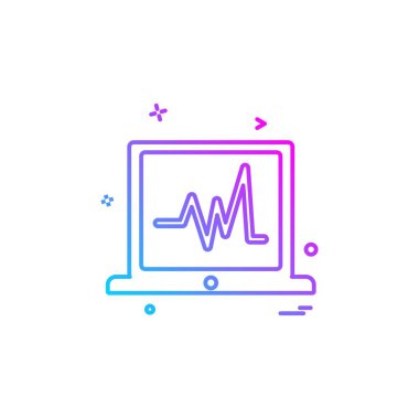 Bilgisayar Teknolojisi simgesi tasarım vektörü