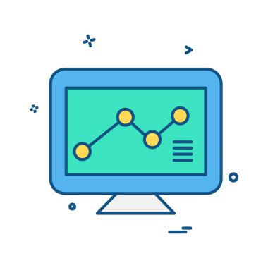 İş grafik simge tasarlamak vektör