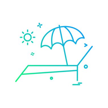 Yüzme simgesi tasarım vektörü