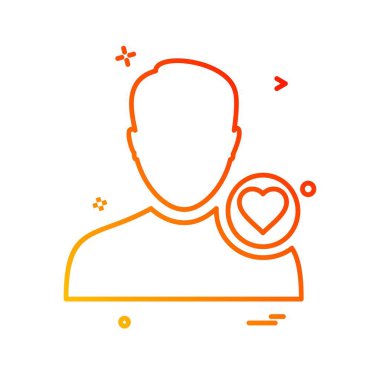 Avatar erkek simge tasarım vektörü