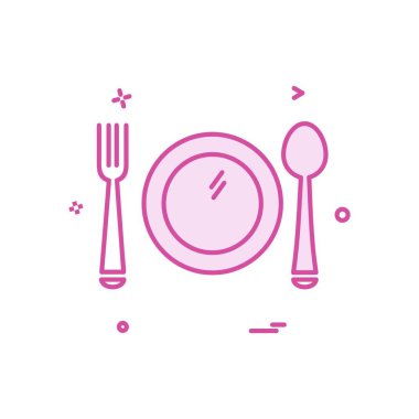 Gıda simgesi tasarım vektörü