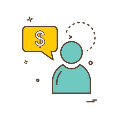 Avatar simge tasarım vektörü