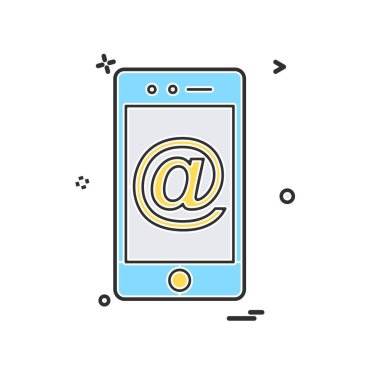 Akıllı telefon simge tasarlamak vektör 
