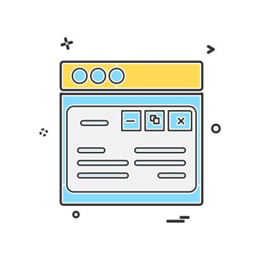 Web düzen simge tasarlamak vektör