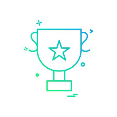 Kupası kupa simge vektör tasarımı