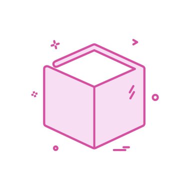 küp simge tasarlamak vektör