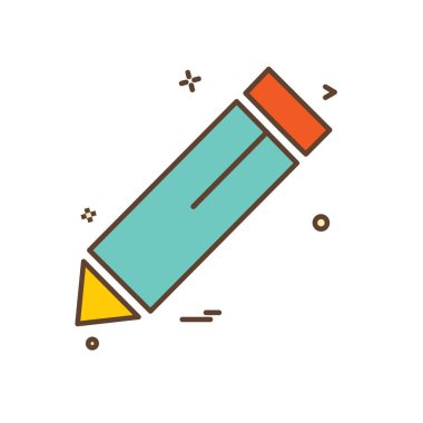 Kalem simgesi tasarım vektörü
