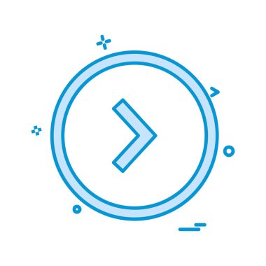 Ok simgesi tasarım vektörü