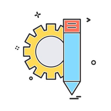 Dişli simge tasarlamak vektör