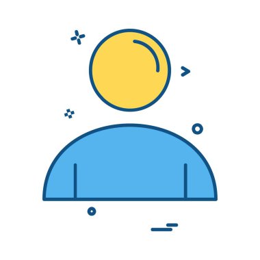 Avatar simge tasarlamak vektör