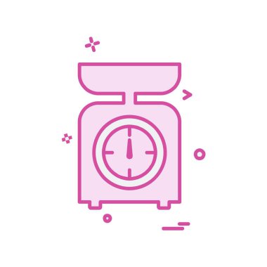 Ağırlık makine simge tasarlamak vektör