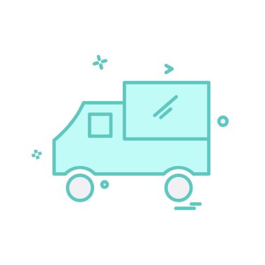 Kamyon simgesi tasarım vektörü