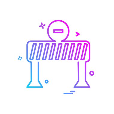 Bariyer simge tasarlamak vektör durdurmak