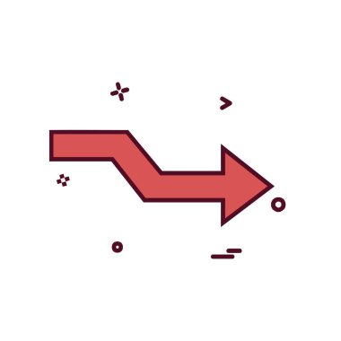 Sağ ok simge tasarlamak vektör