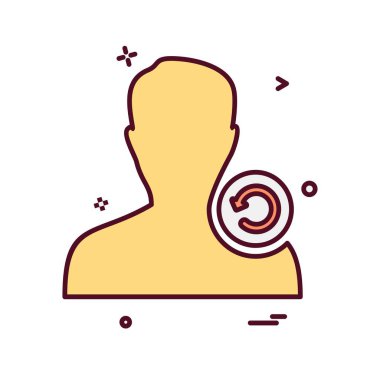 Avatar erkek simge tasarım vektörü