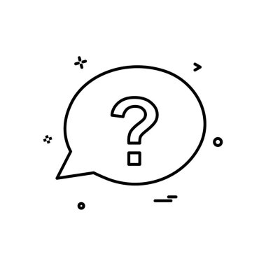 chat soru sms simge vektör tasarımı