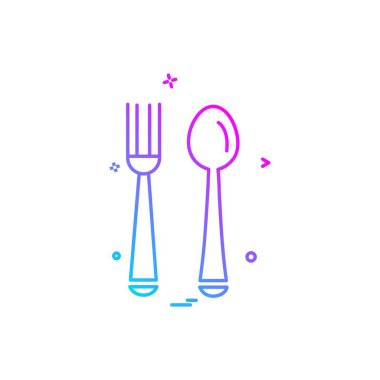 Gıda simgesi tasarım vektörü